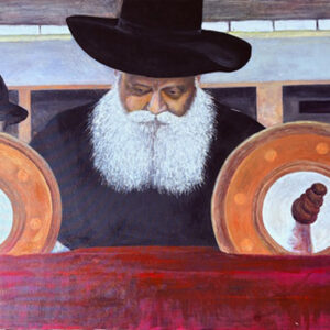 Rebbe reading Torah